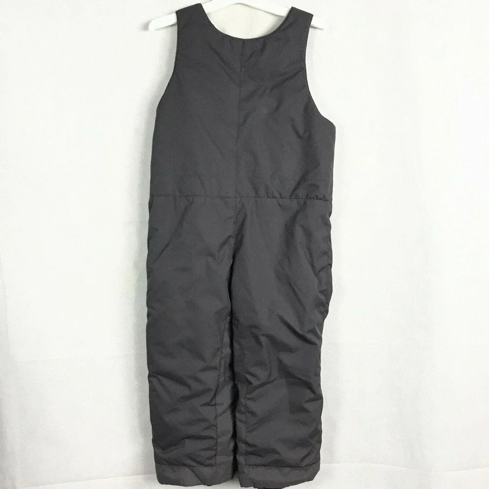 The Childrens Place Snow Bibs Boys Sz‎ 3T Gray Fleece Lined Jumper